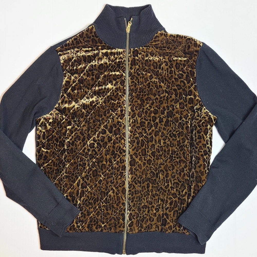 VINTAGE Ralph Lauren Silk Blend Quilted Jacket